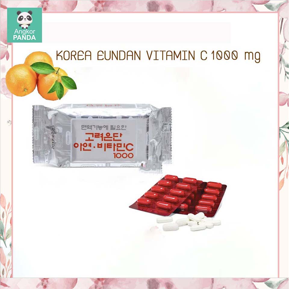 Vitamin C Eundun [60 Tablets] Korean Vitamin C 1,000 mg. Angkor Panda
